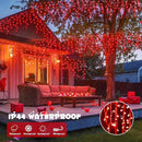 JMEXSUSS 400 LED Red Icicle String Lights, Connectable Red String Lights Indoor Outdoor with Remote, Red Christmas Lights for Room Fireplace Christmas Valentine Decorations, EXS-I-0400-R by GreenHaven Gardens