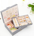 Womens Earring Jewelry Box for Girls Jewelry Earring Organizer Box Earring Holder Organizer for Girls Jewelry Organizer Earring Boxes for Women Girls Stud Earring Organizer Jewelry Box Grey by TinyTreasures Baby Boutique