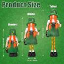 Large St Patricks Day Gnome Plush Decorations Outdoor, Cute Standing Saint Patricks Day Gnomes Gift Decor with Retractable Spring Legs, Placed Outside Yard/Porch/Garden/Indoor/Home/Office by GreenHaven Gardens