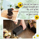 Lallisa 12 Pcs Reusable Floral Foam Blocks 9 x 3 x 3 Water Weather Resistant Dry Floral Foam for Artificial Flower Arrangements Outdoor Flower Boxes Outside Hanging Planters Wedding Home Decor (Black) by GreenHaven Gardens