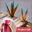 Tequila Rustic Sculpture, 2Pack DIY Rustic Hand Painted Metal Agave, Metal Agave Plant Home Decor, Garden Yard Sculpture Lawn Home Art Decoration Statue, Garden Ornaments Outdoor Decor (Small) by GreenHaven Gardens