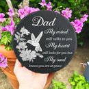 Dad Memorial Stone for Garden Memorial Plaque Father Sympathy Stepping Stone for Loss of Father in Loving Memory of Dad Memorial Grave Stone TNA21 by GreenHaven Gardens