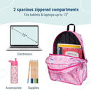 Wildkin 15-inch Kids Backpack – Durable, Padded, Adjustable for School & Travel - Rainbow Unicorns by TinyTreasures Baby Boutique