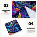 BVBOX Astronaut Space Blacklight Tapestry 79"x59", UV Reactive Astronaut Guitar Moon Universe Galaxy Planet Glow in Dark Music Tapestries, Black Light Neon Upright Poster Wall Hanging Backdrop Decor for Bedroom Living Room by CozyNest Decor