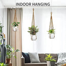3 Pack Macrame Plant Hanger - 43"/35"/29" Different Sizes, Hanging Planter Basket Flower Pot Holder for Indoor Outdoor, with Wood Beads, Boho Home Decor, Brown (POTS NOT Included) by GreenHaven Gardens