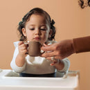 | Teenie Tiny™ Silicone Developmental Baby-Led Weaning Drinking Cups (2 pack) (Warm Taupe) by TinyTreasures Baby Boutique