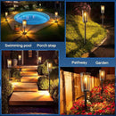 Solar Lights Outdoor 8 Pack Solar Garden Light for Patio IP65 Waterproof Bright Pathway Lights Outdoor Solars Powered Landscape Lighting for Yard Patio Walkway Driveway Pathway (Warm Light) by GreenHaven Gardens