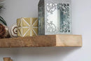Urban Legacy Reclaimed Barnwood Planks | Floating Shelves for Wall w/Flush Mount Shelf Bracket Set Included | Set of 2 (Natural, 48" x 7" x 2") by CozyNest Decor