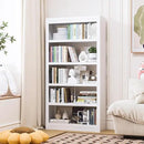 Bookshelf, 5 Tier Bookshelf with Adjustable Shelves, 69" H Tall Bookcase, Metal Bookshelves and Heavy Duty Bookcases for Living Rooms, Home Offices, Library, 10 Minutes Assemble by CozyNest Decor