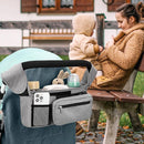 Accmor Universal Stroller Organizer with Insulated Cup Holder Detachable Phone Bag and Shoulder Strap,Stroller Bag Caddy Organizer Fits for Uppababy, Baby Jogger, Britax Strollers by TinyTreasures Baby Boutique