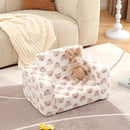 Toddler Chair Kids Couch, 2-in-1 Comfy Armchair with Removable and Washable Cover Carrying Handle, Convertible Reading Chair Toddler Couch for Girls and Boys by CozyNest Decor