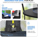 SereneLife 8FT 10FT 12FT 14FT Outdoor Trampoline for Kids - Recreational Backyard Trampoline with Curved Safety Poles and Net Enclosure- ASTM Approval for Kids Adults by TinyTreasures Baby Boutique