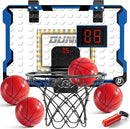 Indoor Basketball Hoop for Kids, Over The Door Mini Basketball Hoops, LED Light Mini Hoop with Scoreboard & 4 Balls, Kids Basketball Hoop Sport Toys Gifts for 5 6 7 8 9 10 11 12+Year Old Boys by TinyTreasures Baby Boutique