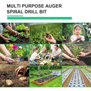4 Pack Garden Ground Earth Spiral Drill Bit for 3/8" Hex Drive Drill, Auger Drill Bits for Bulbs Planting, Hole Digger Flowers,Bedding Digging Plant Rapid Planter Tool by GreenHaven Gardens
