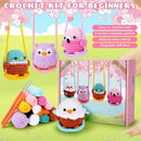 Crochet Kit for Beginners -4 PCS Bird Crochet Kits with Step-by-Step Video Tutorials, Beginner Crochet Kit for Adults and Kids, Crochet Birds On The Swings(Mallard Bald Eagle Flamingo Owl) by TinyTreasures Baby Boutique