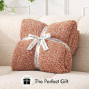 MIULEE Fall Burnt Orange Super Soft Throw Blanket for Bed, Twin Size Cozy Fluffy Warm Blankets Knit Blankets for Couch, Sofa, Chair, Living Room, Camping, Picnic, 60 x 80 inch by CozyNest Decor