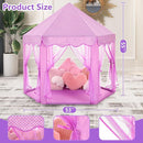 Monobeach Princess Tent Girls Large Playhouse Kids Castle Play Tent with Star Lights Gift Toy for Children Indoor and Outdoor Games, 55'' x 53'' (DxH) (Purple) by TinyTreasures Baby Boutique