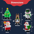 PREXTEX Christmas Wind up Stocking Stuffers - Santas and Snowmen Wind up Stocking Stuffers - Christmas Toys - 2 Santas, 1 Snowman, and 1 Reindeer. by TinyTreasures Baby Boutique