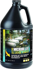 MICROBE-LIFT MLXSAG4 Sludge-Away Pond and Outdoor Water Garden Sludge and Muck Remover, Safe for Live Koi Fish, Plant Life, and Decor, 1 Gallon by GreenHaven Gardens