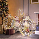 Tangkula Christmas LED Light Balls for Tree (3 Pack), Outside Lighted Sphere with 180 Warm White & 180 Cold White Lights, Holiday Lighted Decorations, Christmas Sphere Balls for Indoor Outdoor Decor by CozyNest Decor