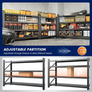Yizosh 68" W Metal Garage Storage Shelves,Heavy Duty Adjustable Steel Organization Shelving,Utility Rack Shelf,68" W x 24" D x 63" H for Basement,Warehouse,Industrial by GreenHaven Gardens