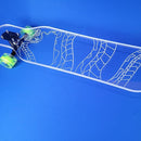 Clear Longboard Skateboard - Transparent Acrylic Long Boards with Light-Up LED Wheels for Smooth Rides - Ride The Streets in Style with Longboard Built for Beginners & Pros Alike by TinyTreasures Baby Boutique