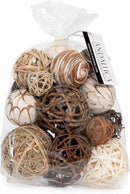 ANDALUCA Decorative Balls Bag Bowl Filler Home Decor (Beige) by CozyNest Decor