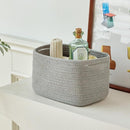 Small Baskets Set of 3 - 11"x7"x7" Perfect Toy Baskets for Storage, Ideal Storage Basket for Cube, Towels, and More - Basket for Shelves （Grey by TinyTreasures Baby Boutique
