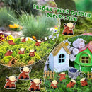 Suzile Mini Highland Cow Figurine Cute Highland Cow Statues Decor Handmade Resin Sculpture Ornament for Decorations Home Bathroom Kitchen Garden Office Desk (Classic Style) by GreenHaven Gardens