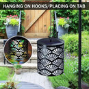 RGB Solar Lanterns Outdoor Waterproof Hanging Solar Lights Gifts for Men Women Metal Decorative LED Lanterns for Yard, Patio, Lawn, Tabletop, Pathway, Landscape, Garden Decor Fan Style(2 Pack) by GreenHaven Gardens