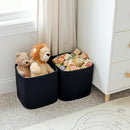 NaturalCozy Storage Cubes 11 Inch Cotton Rope Woven Baskets for Organizing, 3-Pack | Cube Storage Bin | Square Storage Baskets for Shelves Organizer, Classroom, Kids Toy Bins, Closet, Baby Nursery by TinyTreasures Baby Boutique