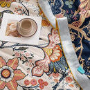 Boho Muslin Blanket for Adults 6-Layer Gauze 80 x 90 Inches Soft Cozy 100% Cotton Summer Cooling Blanket Floral Farmhouse Home Decor Sofa Bed Coverlet Both Sides (Boho Floral, 80 x 90 in) by CozyNest Decor