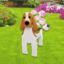Brown and White Cocker Spaniel Dog Planter Plant Pots,Cute Garden Dog Flower Planter,Dog Planters Birthday Gifts for Women,Office,Indoor/Outdoor Decor（9.45 * 9.17 * 13.39in） by GreenHaven Gardens