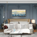 Large Framed Wall Art for Living Room Bedroom Office Decor, Modern Beach Canvas Wall Art Coastal Ocean Nature Blue Artwork Floral Sunrise/Sunset Zen Landscape Flower Wall Picture 48x24“ by CozyNest Decor
