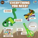 MOMOTOYS Dinosaurs World Beginner Sewing Kit for Kids Ages 7+ – Includes 9 Kids Sewing Projects w/Tools & Art Supplies – DIY Felt Crafts for Girls & Boys, Gifts for 7, 8, 9, 10, 11, 12 Year Old by TinyTreasures Baby Boutique