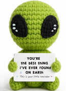 Unique Crochet Alien Decor Gift for Boyfriend, Girlfriend, Anniversary, Valentine's Day, Birthday, Christmas Funny Romantic Gifts for Him Her to My Love Presents by CozyNest Decor