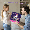 Flooyes Dance Mat Toys for 3-12 Year Old Kids, Electronic Dance Pad with Light-up 6-Button Wireless Bluetooth, Music Dance with 5 Game Modes, Birthday Toys Gifts for 3 4 5 6 7 8 9 10+ Year Old Girls by TinyTreasures Baby Boutique
