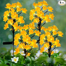 MAGGIFT Solar Lights Outdoor Garden Decorative Flowers, Waterproof Solar Garden Lights with 20 Yellow Lily Flowers,LED Solar Powered Landscape Lights for Yard Garden Patio (Yellow, 4Pack) by GreenHaven Gardens