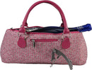 Wine Clutch Bag (Thermal Insulated) Trendy Women’s Carry Tote | Holds Red & White 750mL Bottles | Trendy Fashion | Incl. Portable Waiter-Style Corkscrew (Pink Tweed) by TinyTreasures Baby Boutique