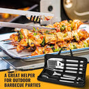BBQ Grill Tools Set 16-inch Heavy Duty, 6 Pcs- Barbecue Utensils Kit for Camping, Kitchen, Outdoor Cooking,Suitable as a Gift for Men, Fathers, Friends by GreenHaven Gardens