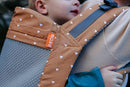 Beco Toddler Carrier - Breathable 3D Mesh Front-Carry & Backpack Style Carrier with Tall Supportive Back and Ergonomic Extra-Wide Seat for Children from 18months (20-60 lbs) - Cool Brick Heart by TinyTreasures Baby Boutique