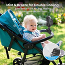 COMLIFE Misting Baby Stroller Fan, Rechargeable Battery Operated, 270° & 360° Pivoting, 50ml Portable Water Sprayer Misting Fan with Flexible Tripod Clip on Car Seat Crib Treadmill Bunk Bed by TinyTreasures Baby Boutique