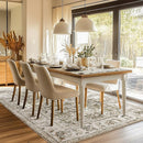 jinchan Washable Area Rug 5x7 Ultra-Thin Low Pile Non Slip Stain Resistant Soft Faux Wool Floral Distressed Vintage Carpet for Bedroom,Living Room,Dining Room,Kitchen,Nursery(Taupe, 5' x 7') by TinyTreasures Baby Boutique