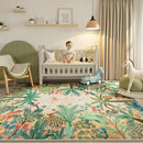 LIVEBOX Boho 8x10 Area Rugs for Living Room, Washable Soft Jungle Animal Print Rug for Bedroom, Farmhouse Non Slip Rug Floor Carpet, Forest Dining Room Rugs for Under Table by CozyNest Decor