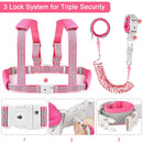 Accmor Toddler Harness Leash, Reflective Kid Harness with Anti Lost Wrist Link, Child Walking Harness Baby Leash Wristband Belt with Key Lock Design for Boys Girls to Outdoor Travel by TinyTreasures Baby Boutique