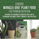 Miracle-Gro Succulent Potting Mix, For Indoor Succulents, Aloe Vera and More, Made with Miracle-Gro Plant Food, 4 qt by GreenHaven Gardens