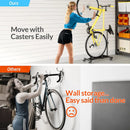 Vertical Bike Stand, Freestanding Indoor Bike Storage Rack Upright Bicycle Floor Stand Indoor Bike Holder with Adjustable Height for Garage & Apartment - for Wheels Sizes up to 29” by GreenHaven Gardens