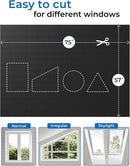 Sumobaby 75"x57" Portable Blackout Curtains, Blinds for Windows with Hook & Loop Tapes, 100% Blackout Window Shades, Window Curtains Easy to Cut Fit for Bedroom, Baby Room and TV Room (Black) by TinyTreasures Baby Boutique