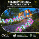 Treela 4 Pack Solar Lights Flowers Outdoor Waterproof Hydrangea Garden Stake Lights Realistic LED Flowers Powered Decorative Ground Solar Flower for Lawn Yard Backyard Decoration Gift(Blue, Purple) by GreenHaven Gardens