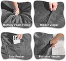 Hobestluk 4FT Bean Bag Chair Giant Bean Bag Chairs for Adults Large Bean Chairs with Removable Cover, Beanbag Chair with Filler, Adult Bean Bag Chairs for Living Room, Bedroom by CozyNest Decor